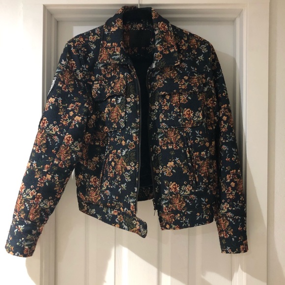 Blank NYC floral bomber jacket - Picture 3 of 4